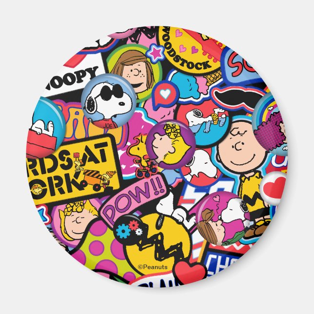 Erdnüsse | Mixtape Patch Pattern Magnet (Vorne)