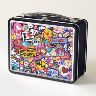 Erdnüsse Mixtape Patch Pattern Metall Brotdose