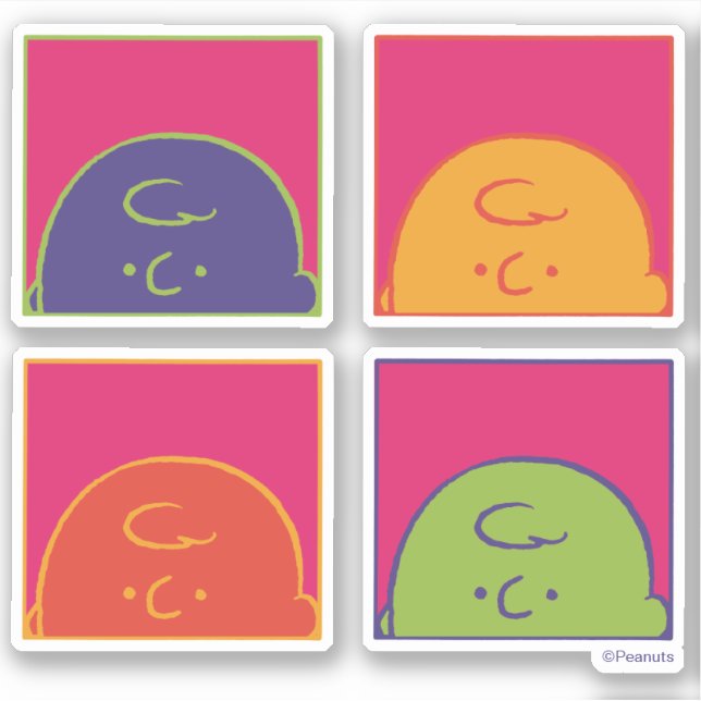 Erdnüsse | Moderne Pop Art ist Charlie Brown Aufkleber (Vorderseite)