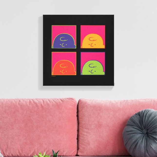 Erdnüsse | Moderne Pop Art ist Charlie Brown Leinwanddruck (Insitu (Wohnzimmer))