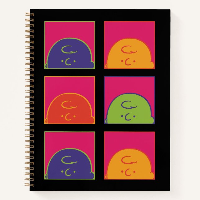 Erdnüsse | Moderne Pop Art ist Charlie Brown Notizbuch (Vorderseite)