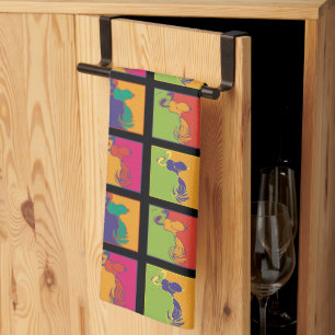 Erdnüsse Moderner Pop Art Snoopy Geschirrtuch