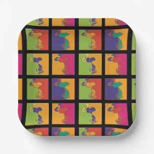 Erdnüsse Moderner Pop Art Snoopy Pappteller