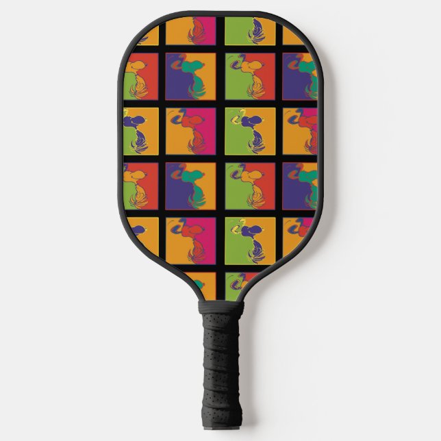 Erdnüsse | Moderner Pop Art Snoopy Pickleball Schläger (Vorderseite)