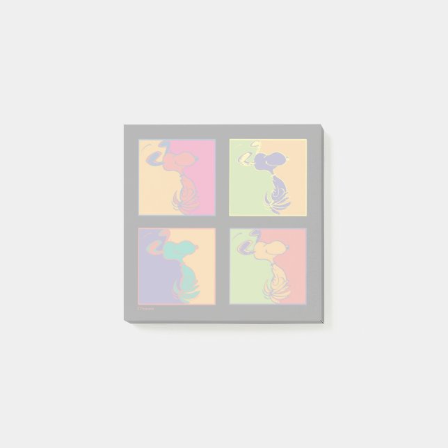 Erdnüsse | Moderner Pop Art Snoopy Post-it Klebezettel (Vorderseite)