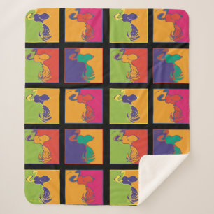 Erdnüsse Moderner Pop Art Snoopy Sherpadecke