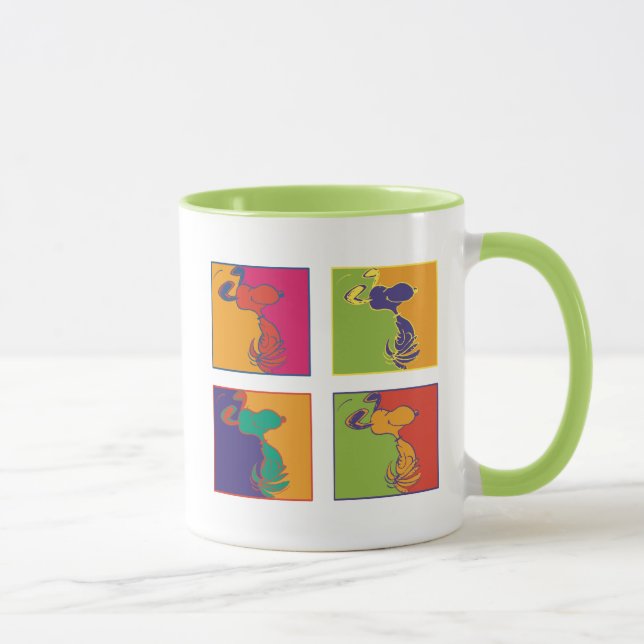 Erdnüsse | Moderner Pop Art Snoopy Tasse (Rechts)