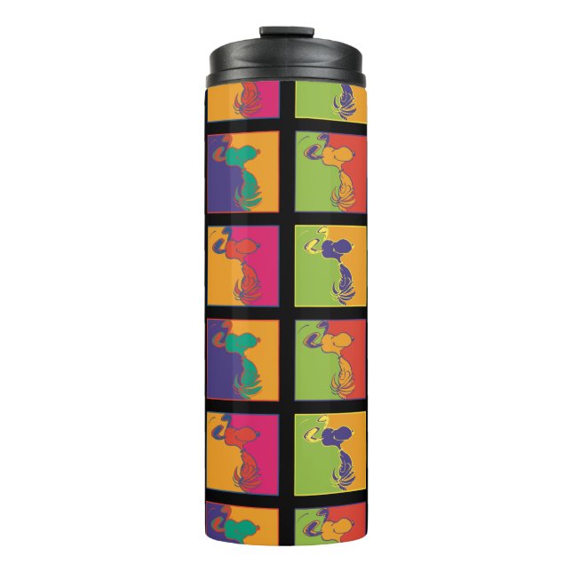 Erdnüsse | Moderner Pop Art Snoopy Thermosbecher (Vorderseite)