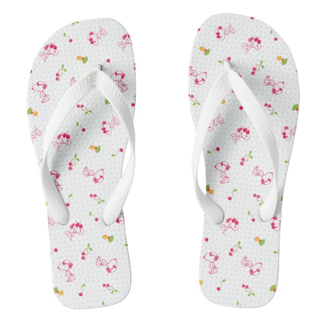 Erdnüsse | Muster für Snoopy und Holzfaser Flip Flops (Fußbett)