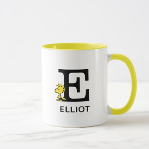 Erdnüsse   Name des Holzbestands und Monogramm E Tasse