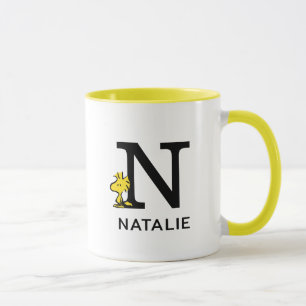 Erdnüsse   Name des Holzbestands und Monogramm N Tasse