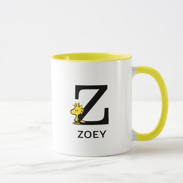 Erdnüsse | Name des Holzbestands und Monogramm Z Tasse (Rechts)