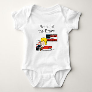 Erdnüsse   Patriotic Schroeder & Sein Piano Baby Strampler