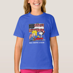 Erdnüsse Patriotic Schroeder, Woodstock & Snoopy T-Shirt
