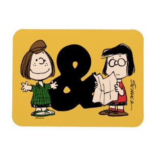 Erdnüsse   Peppermint Patty & Marcie Magnet