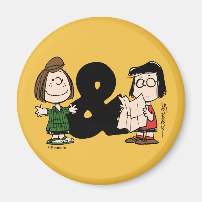 Erdnüsse | Peppermint Patty & Marcie Magnet (Vorne)