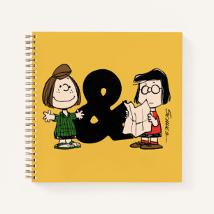 Erdnüsse   Peppermint Patty & Marcie Notizbuch