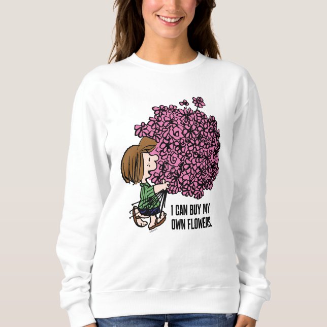 Erdnüsse | Peppermint Patty Pink Bouquet Sweatshirt (Vorderseite)