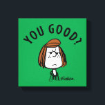 Erdnüsse | Peppermint Patty Sie gut? Leinwanddruck<br><div class="desc">Karo dieses lustige Design von Peanuts mit Peppermint Patty.</div>