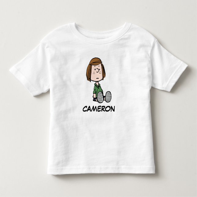 Erdnüsse | Peppermint Patty Sitzen Kleinkind T-shirt (Vorderseite)