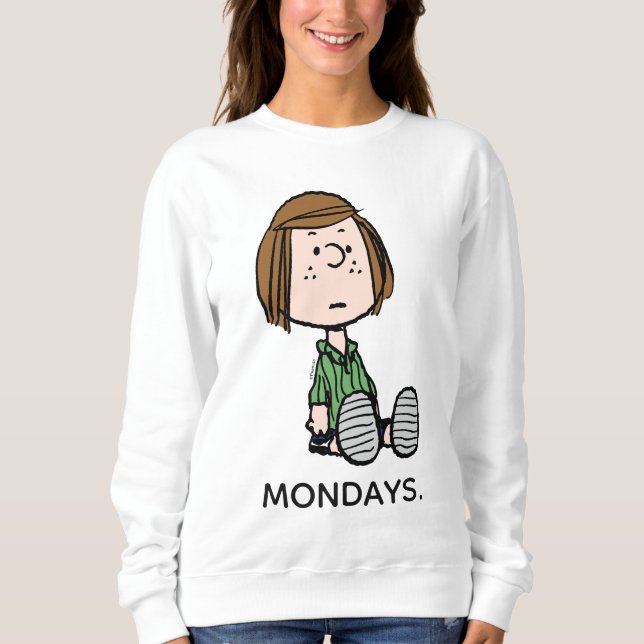 Erdnüsse | Peppermint Patty Sitzen Sweatshirt (Vorderseite)