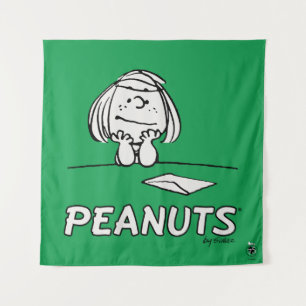 Erdnüsse   Peppermint Patty Thoughts Wandteppich
