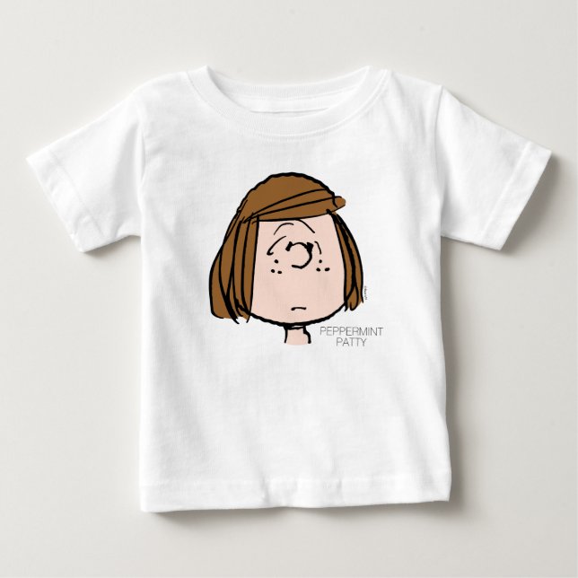 Erdnüsse | Peppermint Patty Verwirrtes Gesicht Baby T-shirt (Vorderseite)