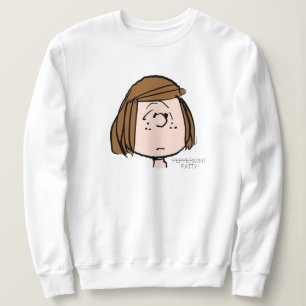 Erdnüsse   Peppermint Patty Verwirrtes Gesicht Sweatshirt
