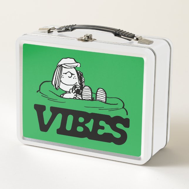 Erdnüsse | Peppermint Patty Vibes Metall Brotdose (Vorderseite)
