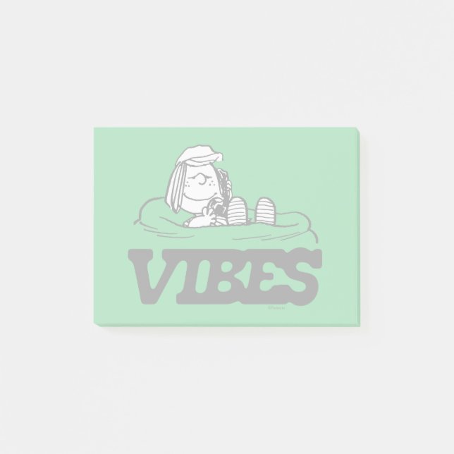 Erdnüsse | Peppermint Patty Vibes Post-it Klebezettel (Vorderseite)