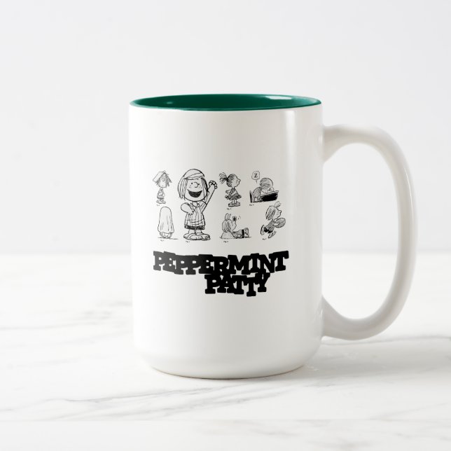 Erdnüsse | Peppermint Patty Zweifarbige Tasse (Rechts)