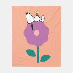 Erdnüsse Pfeifen für Snoopy und Holz-Blume Fleecedecke