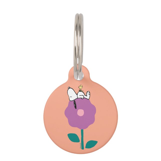 Erdnüsse | Pfeifen für Snoopy und Holz-Blume Haustiermarke (Vorderseite)