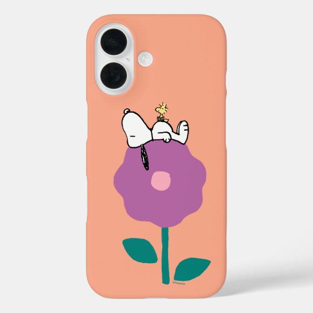 Erdnüsse | Pfeifen für Snoopy und Holz-Blume iPhone 16 Hülle (Rückseite)