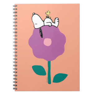 Erdnüsse   Pfeifen für Snoopy und Holz-Blume Notizblock