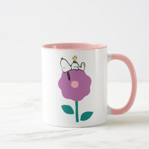 Erdnüsse   Pfeifen für Snoopy und Holz-Blume Tasse