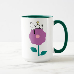 Erdnüsse   Pfeifen für Snoopy und Holz-Blume Tasse