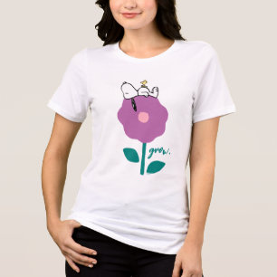 Erdnüsse   Pfeifen für Snoopy und Holz-Blume Tri-Blend Shirt