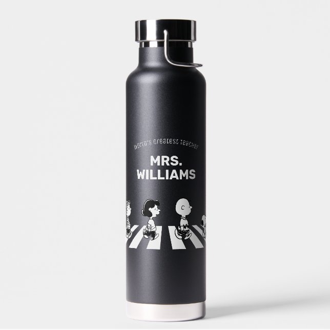 Erdnüsse | Rock T-Shirts Bester Lehrer Personalisi Trinkflasche (Links)