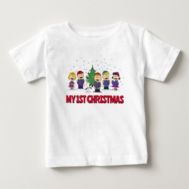 Erdnüsse | Rund um den Weihnachtsbaum Baby T-shirt (Vorderseite)