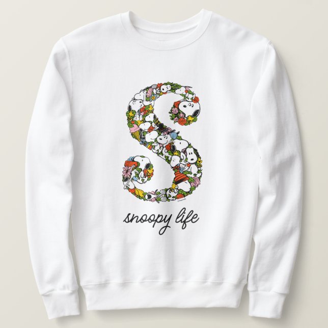 Erdnüsse | S ist für Snoopy Sweatshirt (Design vorne)