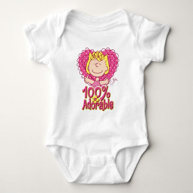 Erdnüsse | Sally 100% Adorable Baby Strampler (Vorderseite)