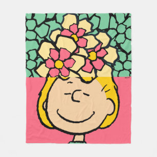 Erdnüsse Sally Half & Halb Blume Fleecedecke