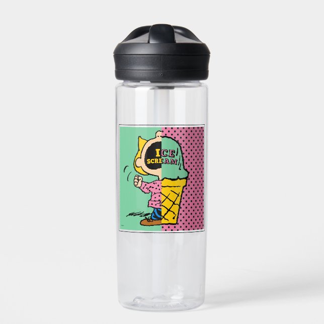 Erdnüsse | Sally Ice Cream Half & Halb Trinkflasche (Vorderseite)