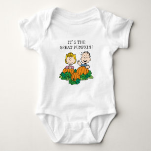 Erdnüsse   Sally & Linus auf dem Pumpkin-Feld Baby Strampler