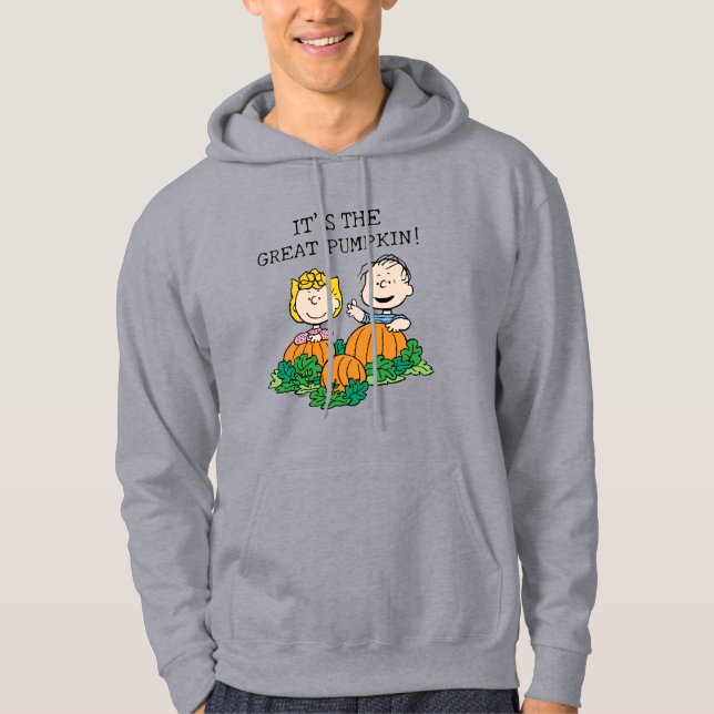Erdnüsse | Sally & Linus auf dem Pumpkin-Feld Hoodie (Vorderseite)