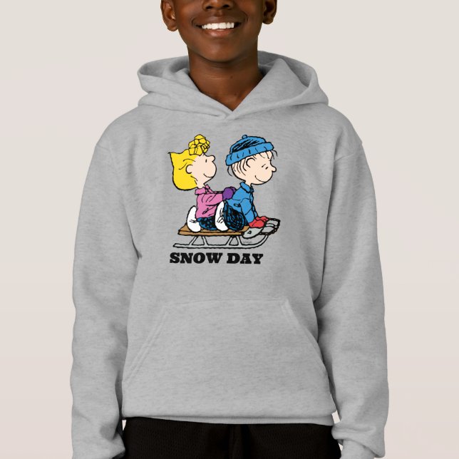 Erdnüsse | Sally & Linus Sled Riding Hoodie (Vorderseite)