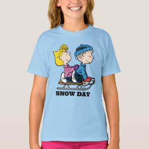 Erdnüsse   Sally & Linus Sled Riding T-Shirt