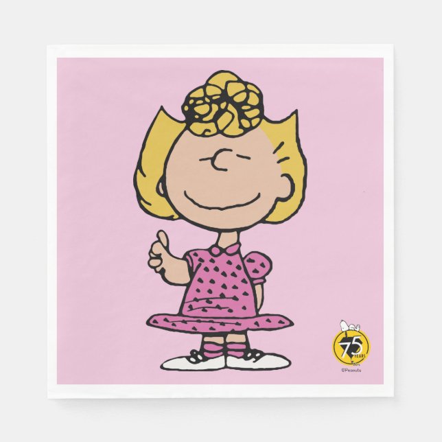 Erdnüsse | Sally Super Smile Serviette (Vorderseite)