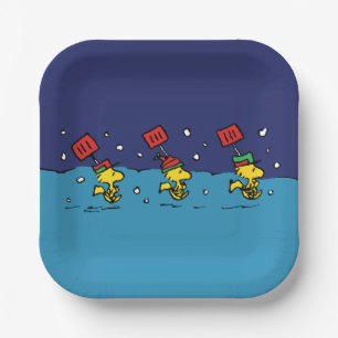 Erdnüsse   Schneeschuh-Team für Wälder Pappteller